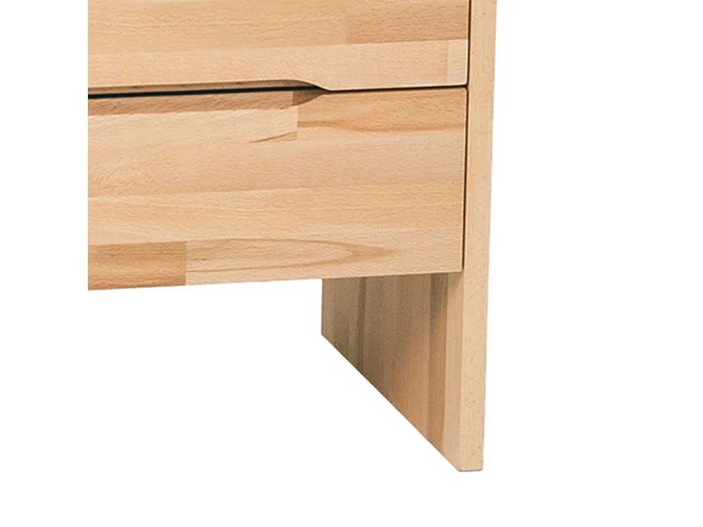 Massiv Nachtkonsole aus Kernbuche geölt 2 Schubladen