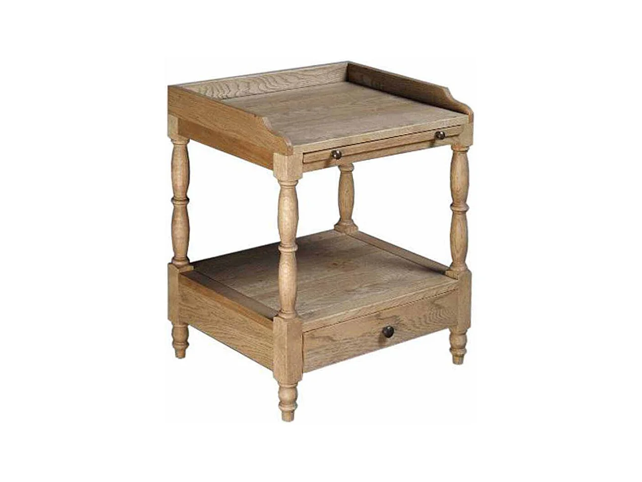 Vintage Nachttisch aus Eiche antik 50 cm breit