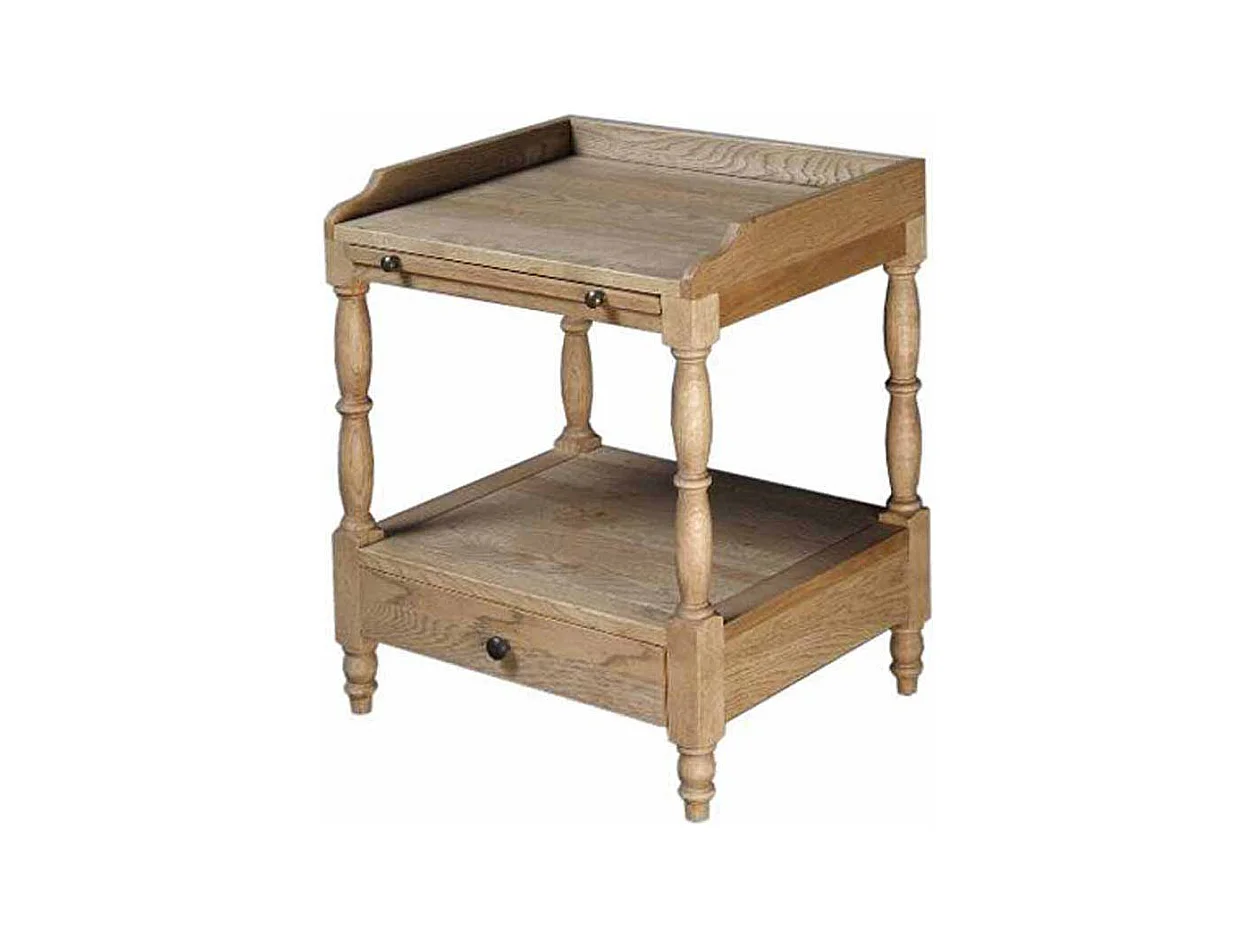 Vintage Nachttisch aus Eiche antik 50 cm breit