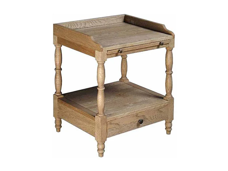 Vintage Nachttisch aus Eiche antik 50 cm breit