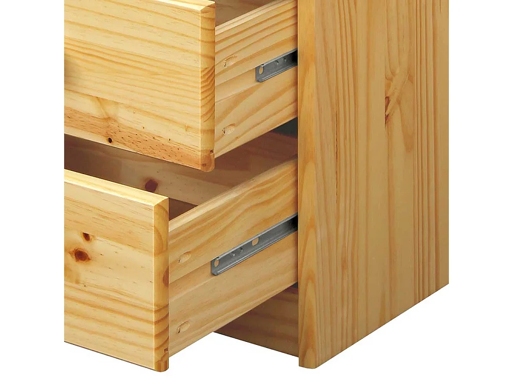 Nachtschrank aus Kiefer Massivholz Landhausstil