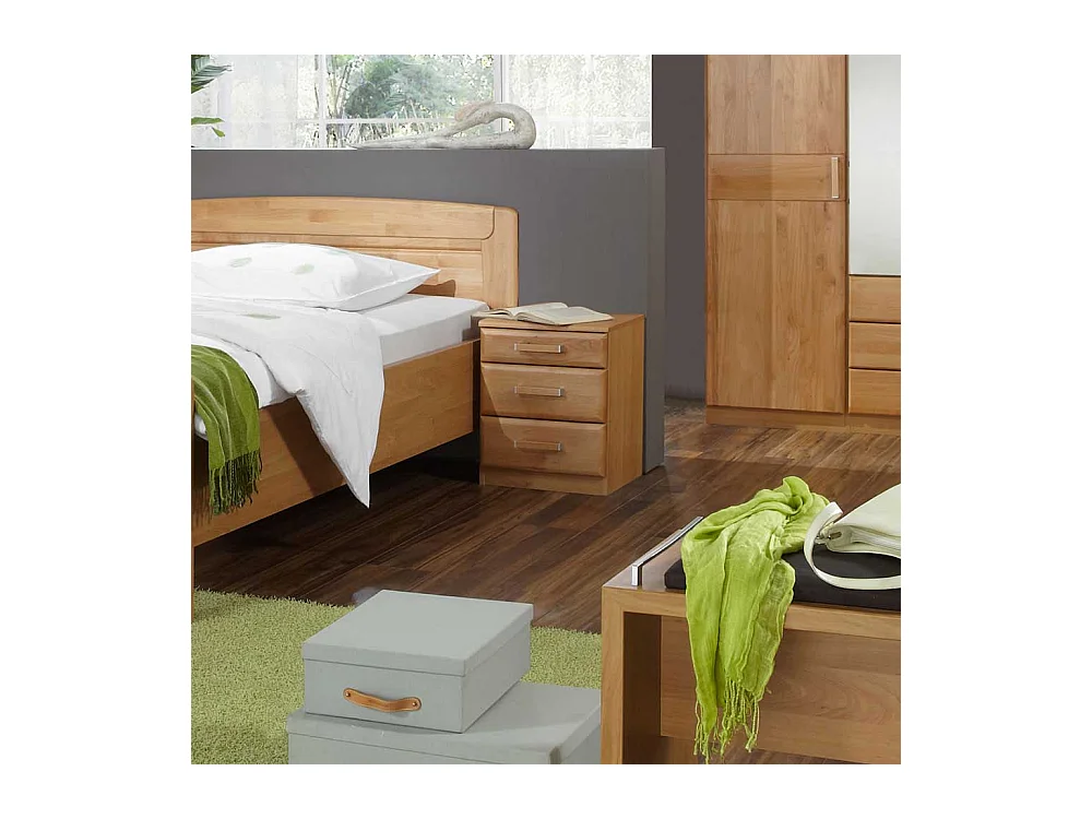 Nachttisch aus Erle Teilmassiv Teilmassiv (2er Set)