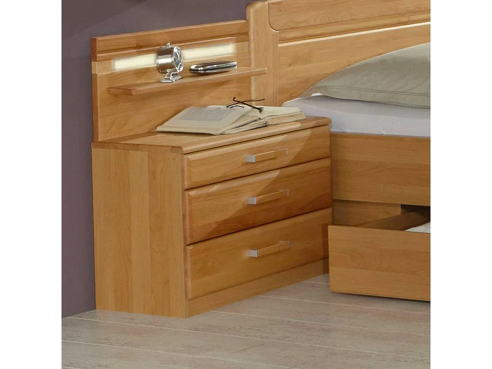 Nachttisch aus Erle Teilmassiv Teilmassiv (2er Set)