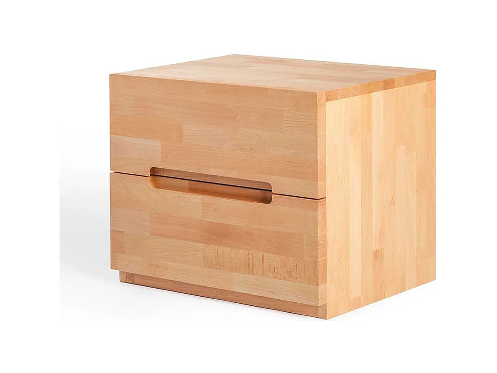 Nachtkommode aus Kernbuche massiv 50 cm