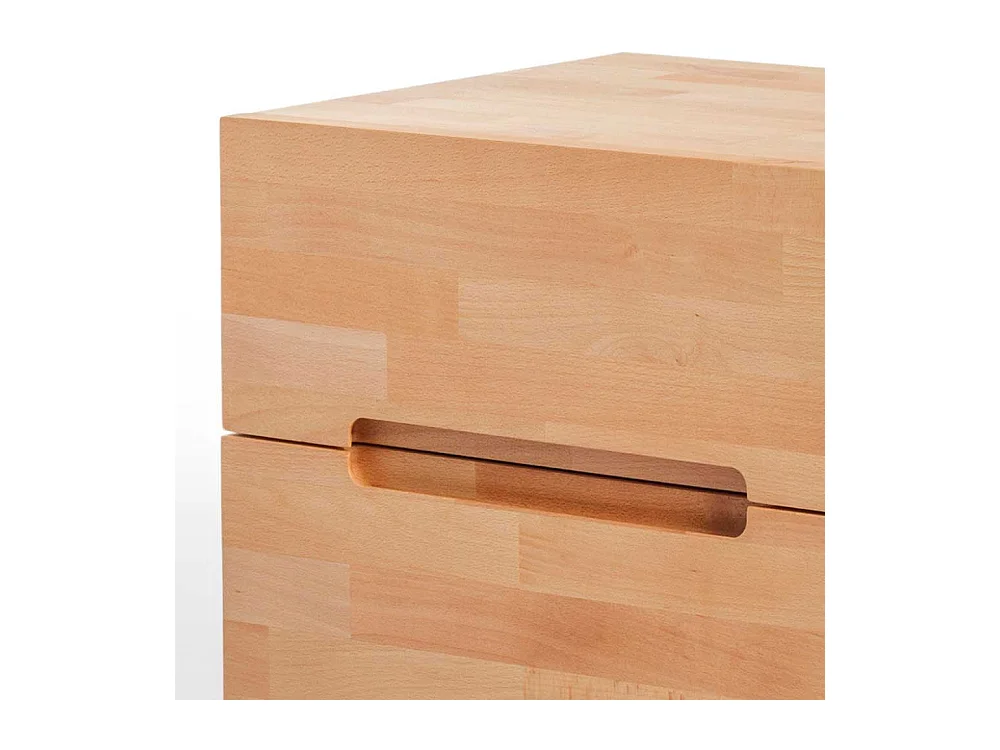 Nachtkommode aus Kernbuche massiv 50 cm