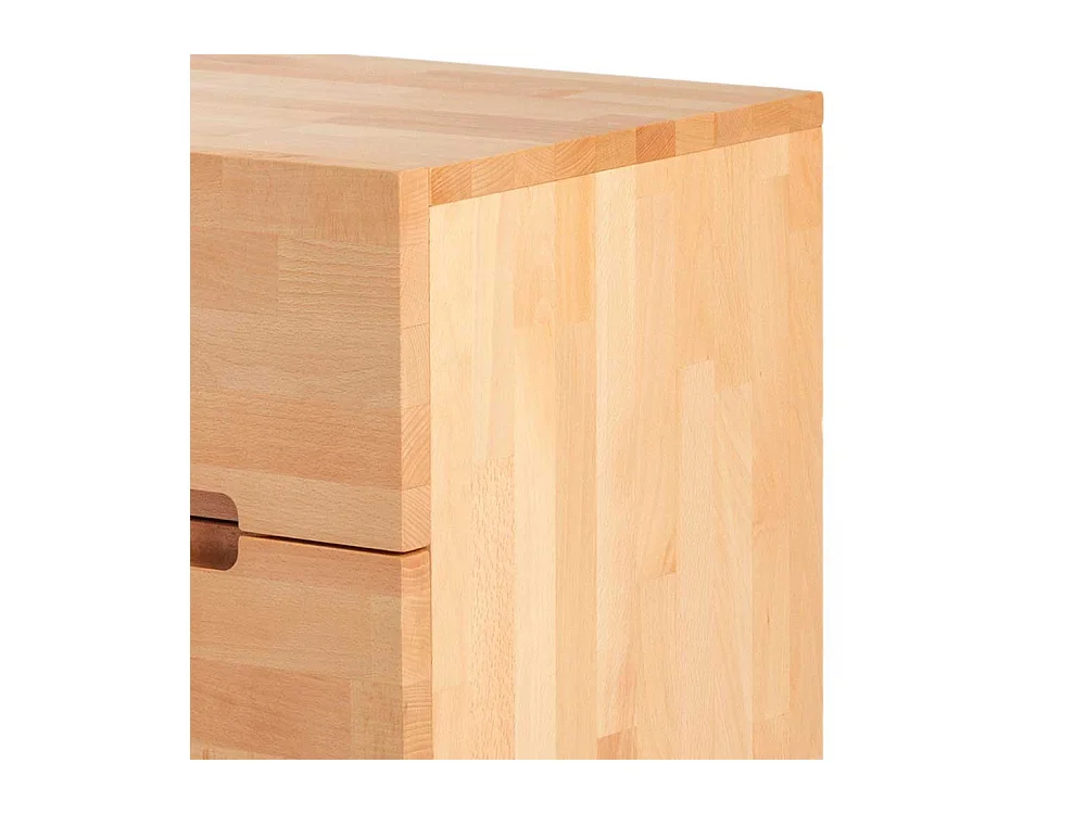 Nachtkommode aus Kernbuche massiv 50 cm