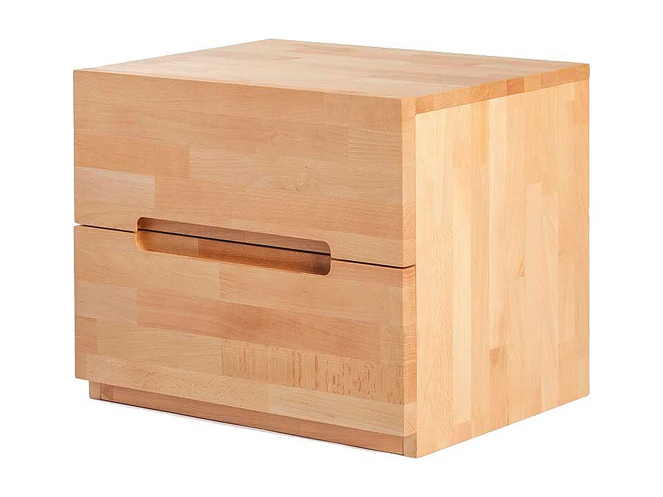 Nachtkommode aus Kernbuche massiv 50 cm