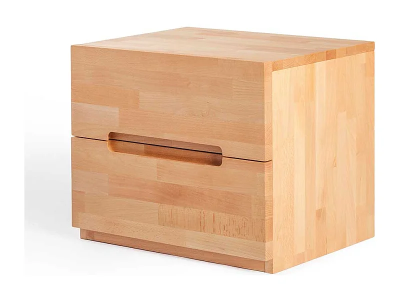 Nachtkommode aus Kernbuche massiv 50 cm