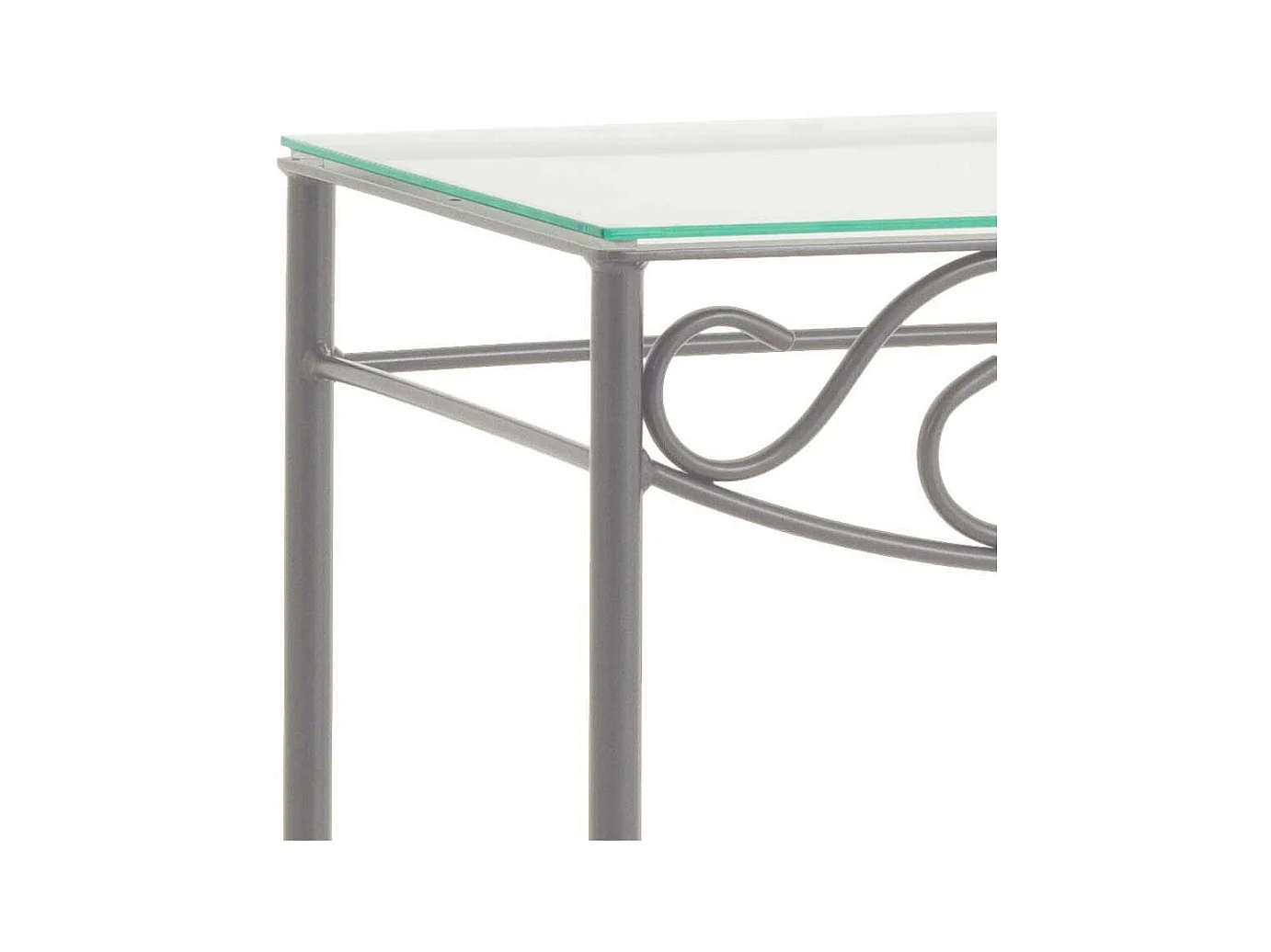 Nachtkonsole aus Eisen Glas