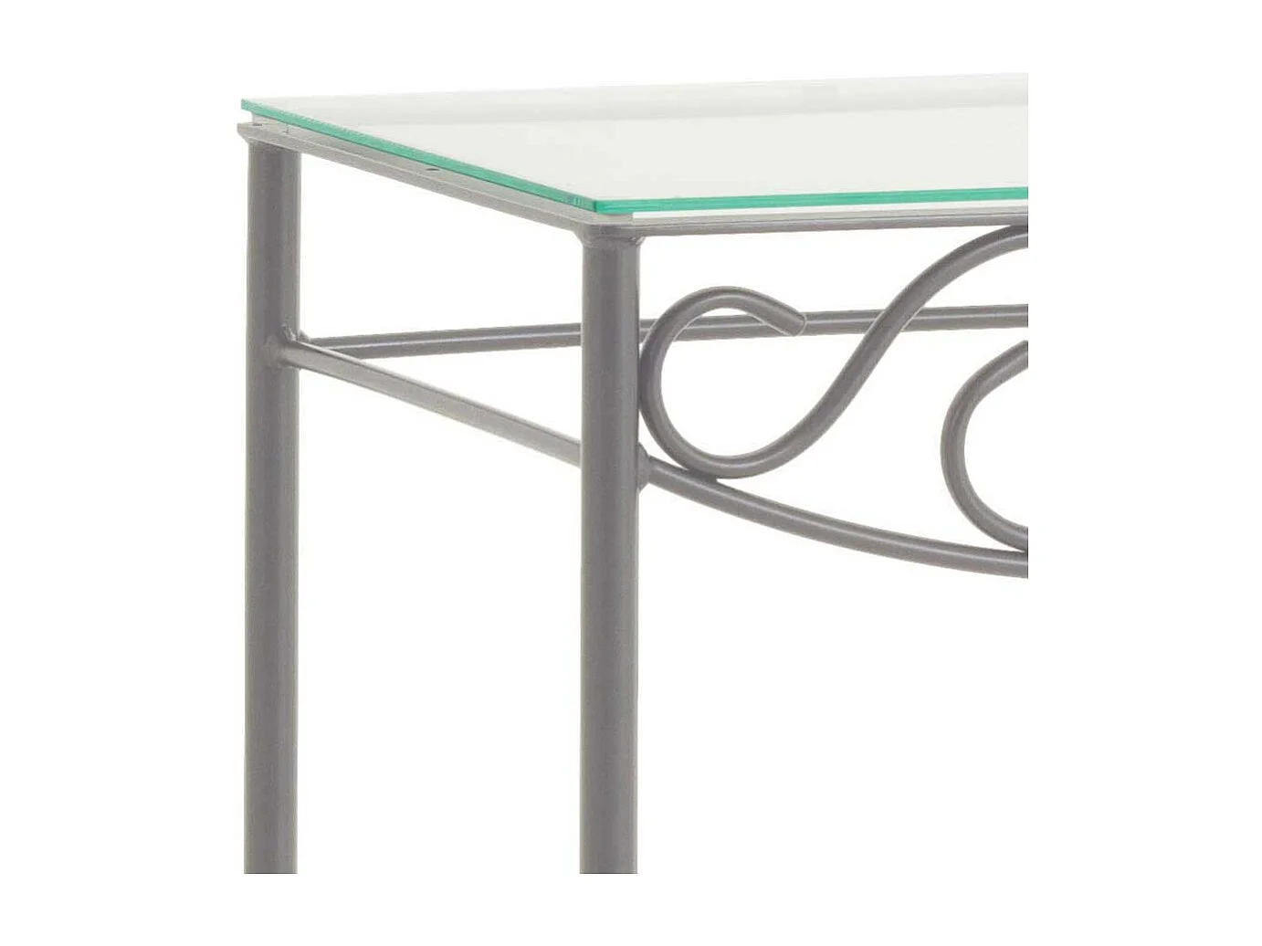 Nachtkonsole aus Eisen Glas