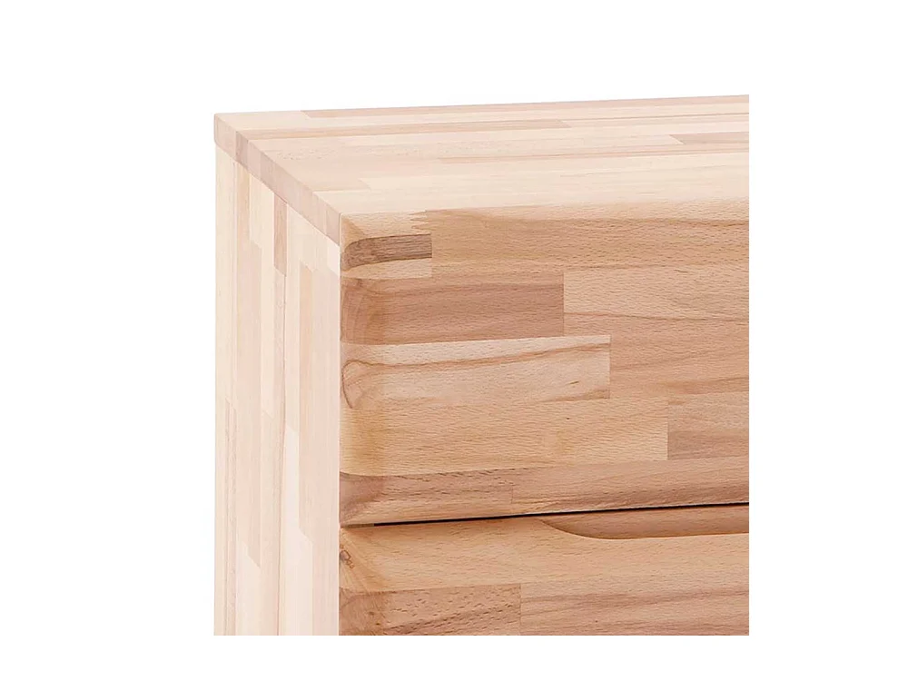 Massivholz Nachtkommode mit 2 Schubladen geölt