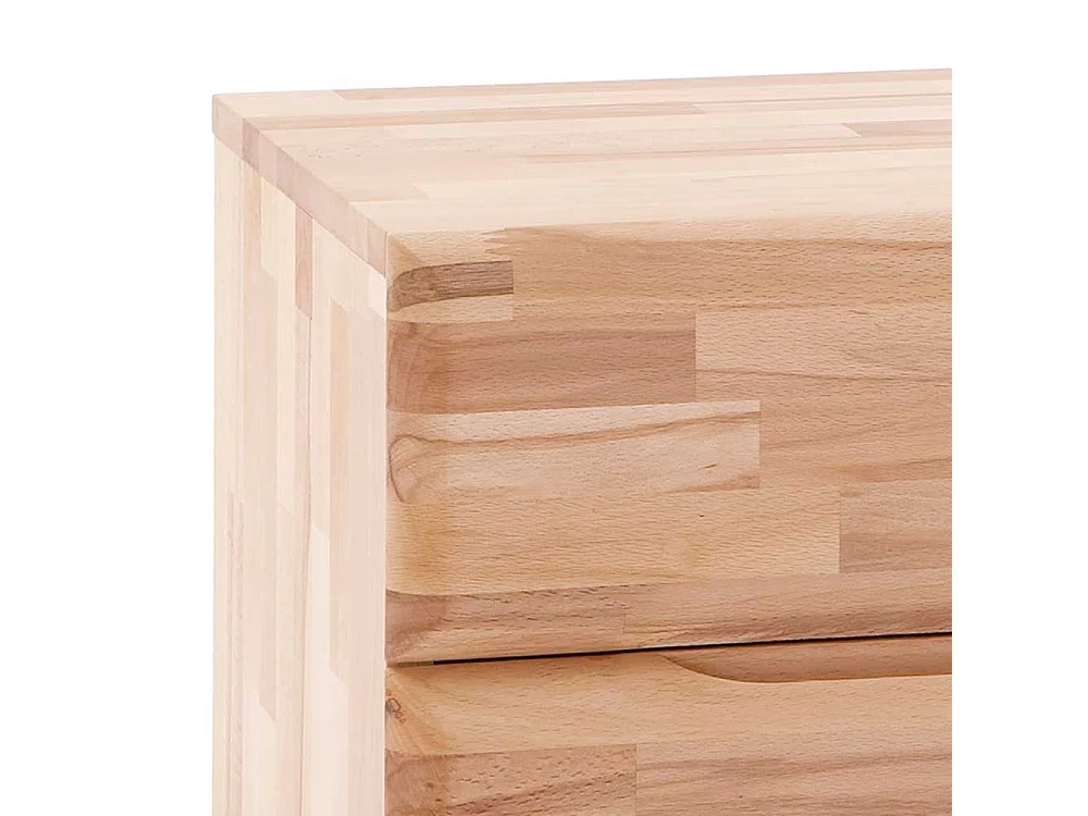 Massivholz Nachtkommode mit 2 Schubladen geölt