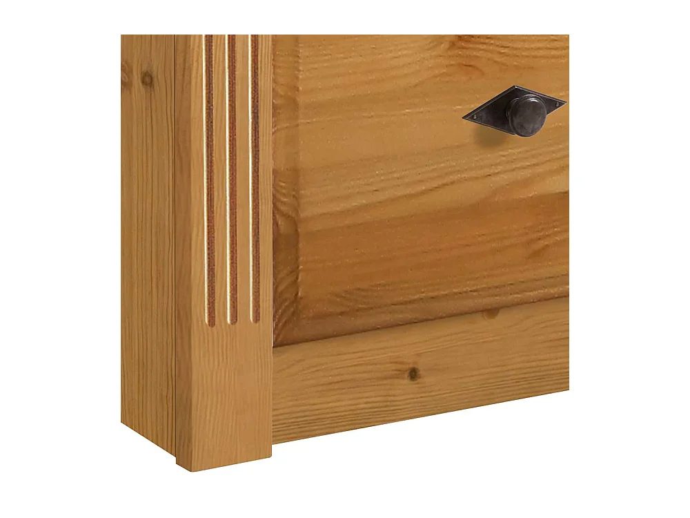 Nachttischkommode aus Kiefer Massivholz Landhausstil