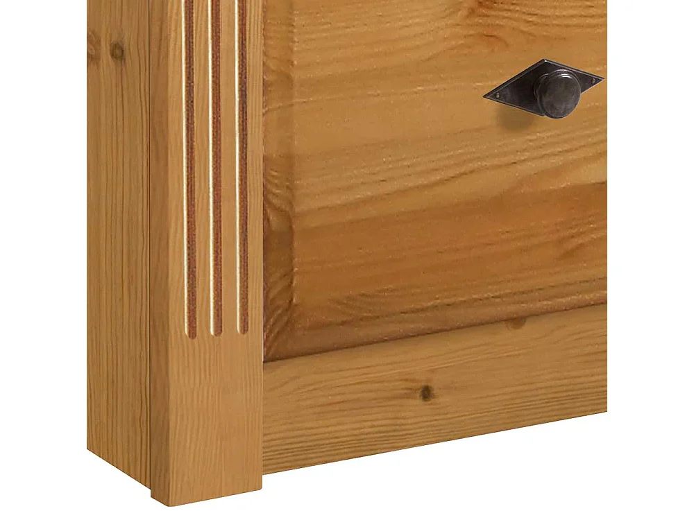 Nachttischkommode aus Kiefer Massivholz Landhausstil