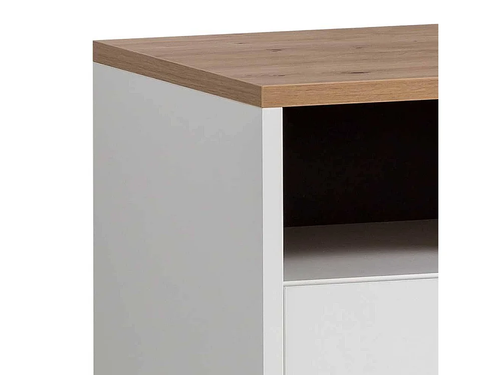 Nachttisch Nachtkommode mit einem offenen Fach im Skandi Design