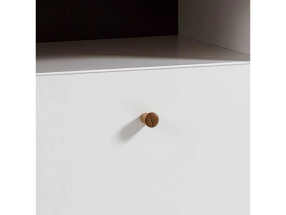 Nachttisch Nachtkommode mit einem offenen Fach im Skandi Design