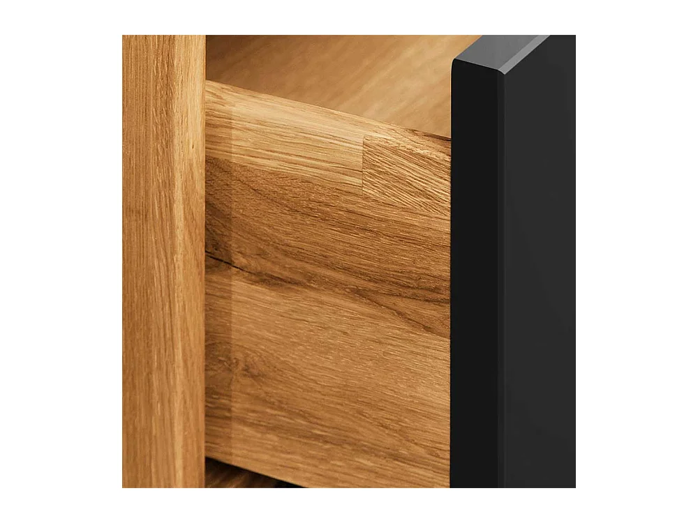 Nachtschrank aus Wildeiche teilmassiv 40 cm breit