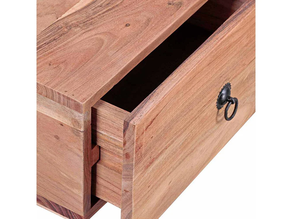 Nachttisch aus Akazie Massivholz Schublade