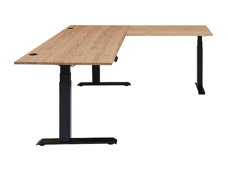 Eckschreibtisch elektrisch höhenverstellbar Wildeichefarben