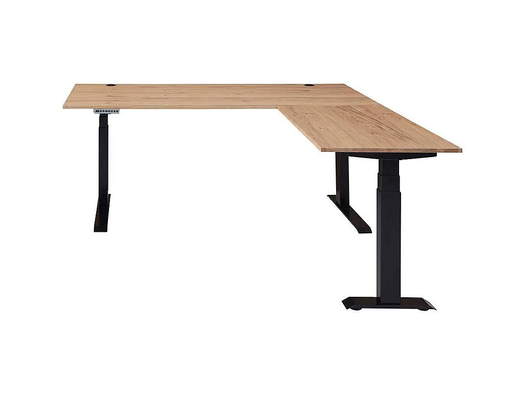 Computereckschreibtisch höhenverstellbar Kabeldurchlass