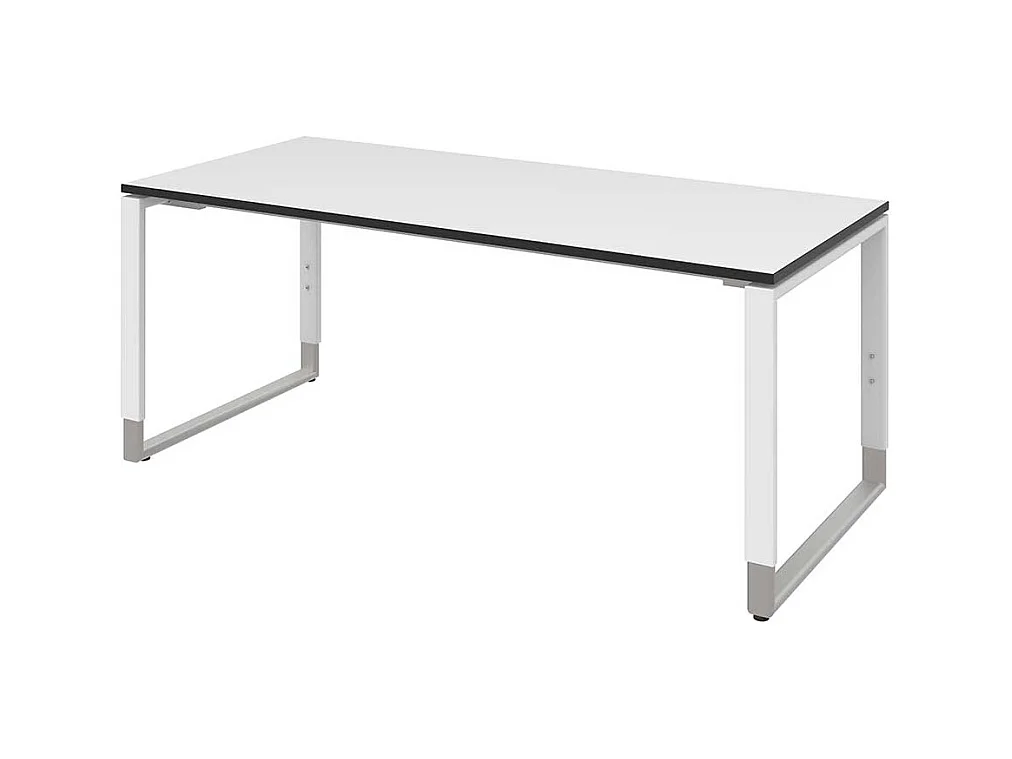 H�henverstellbarer Schreibtisch in Wei� modern