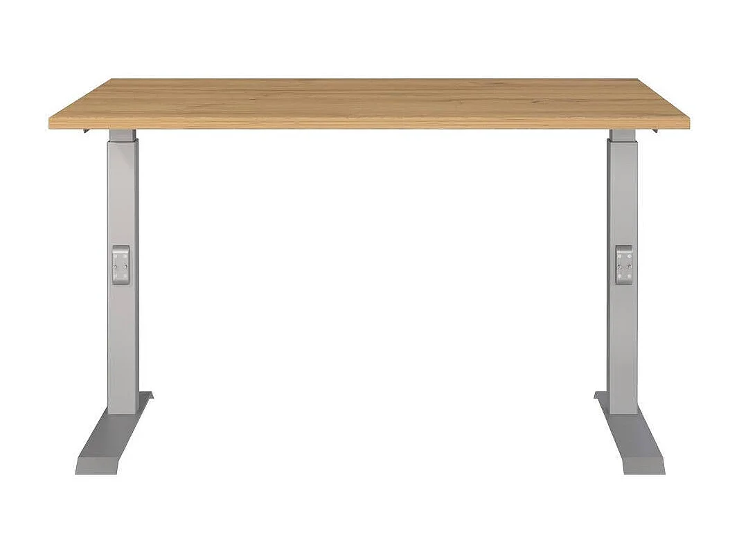 Schreibtisch Bürotisch in Wildeichefarben höhenverstellbar