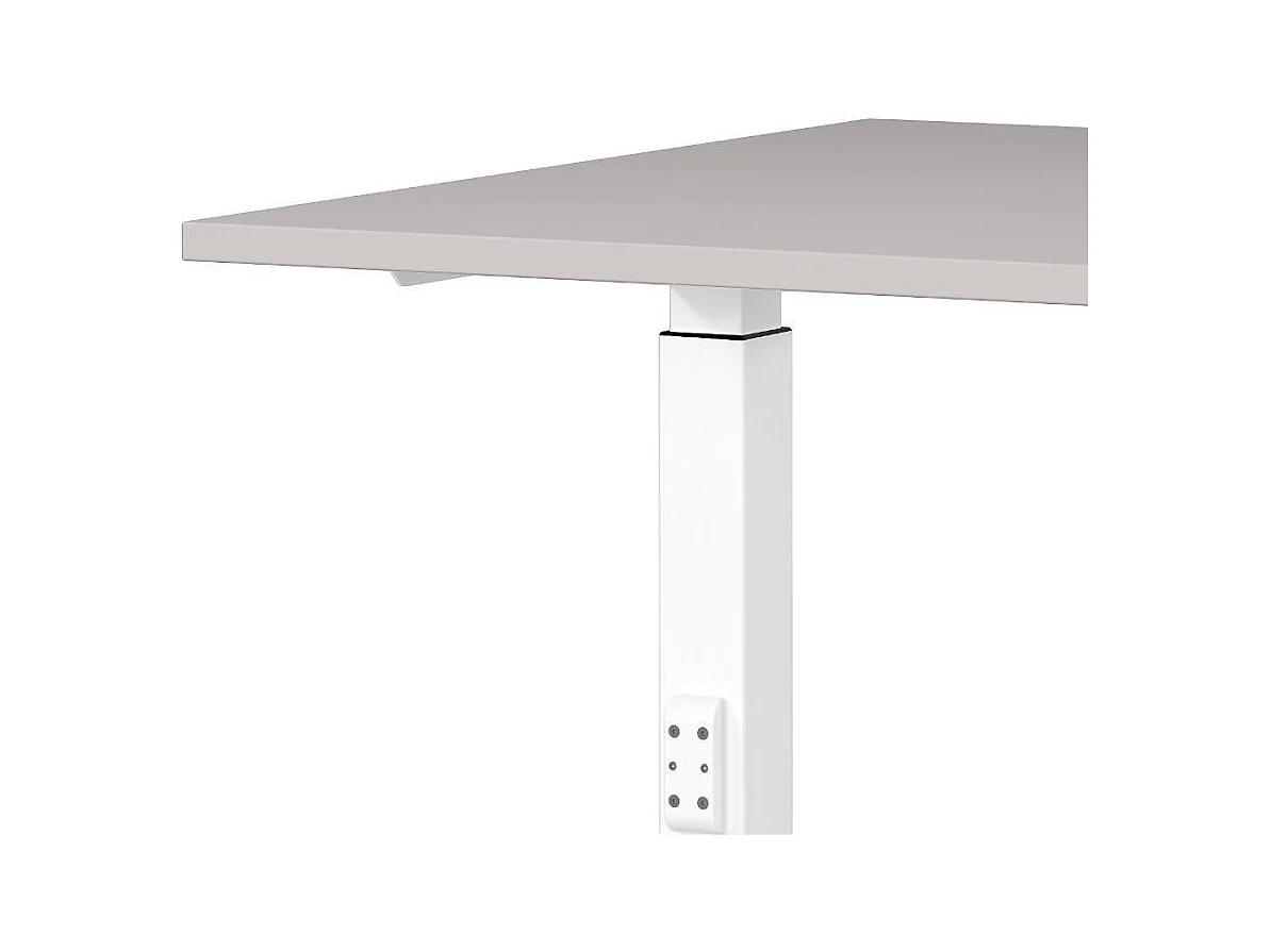 Schreibtisch Bürotisch in Weiß und Hellgrau