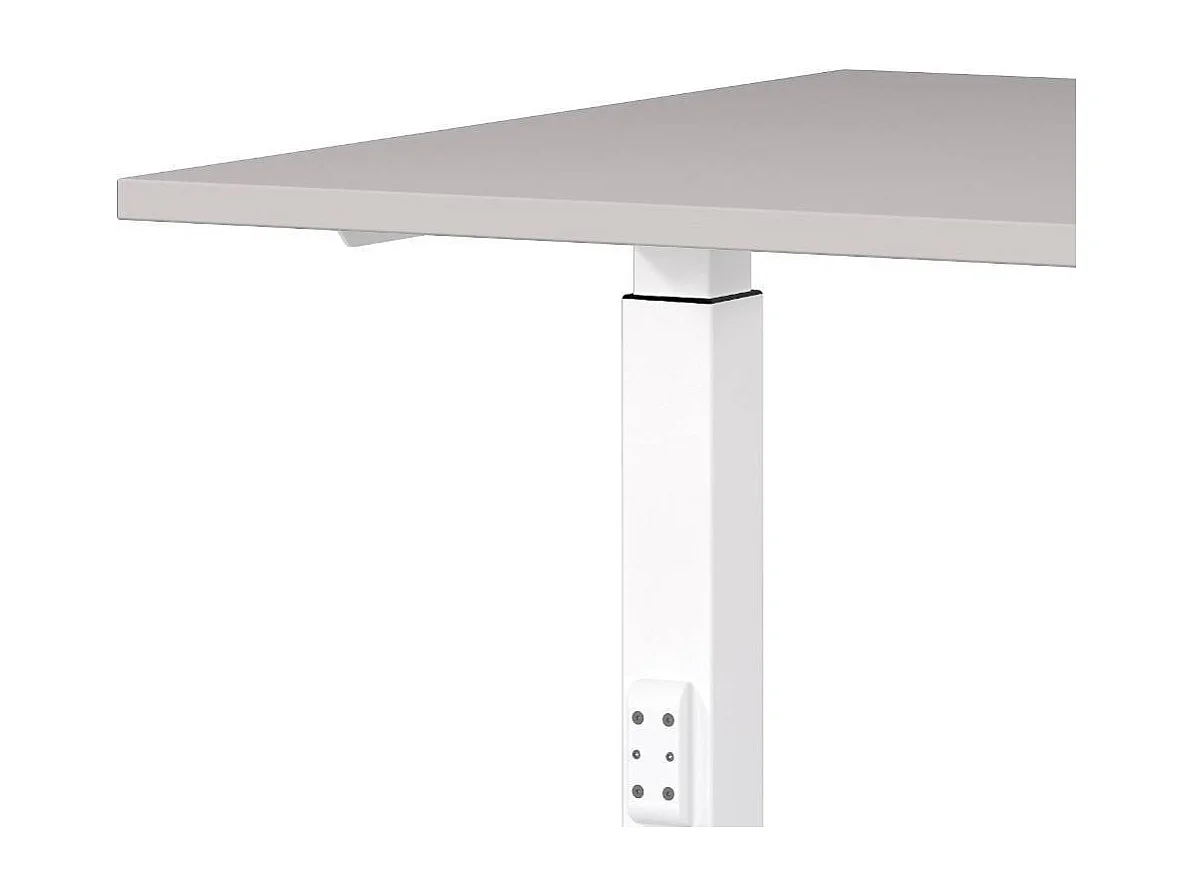 Schreibtisch Bürotisch in Weiß und Hellgrau