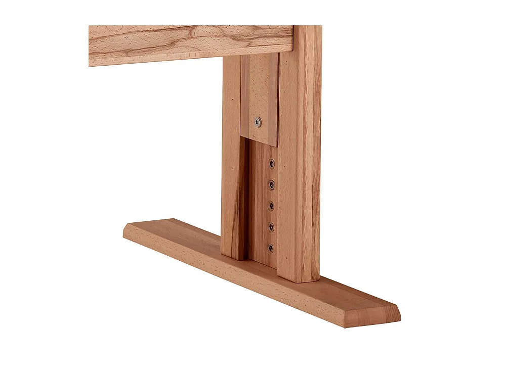 Büroschreibtisch Kernbuche per Raster höhenverstellbar optional mit Container