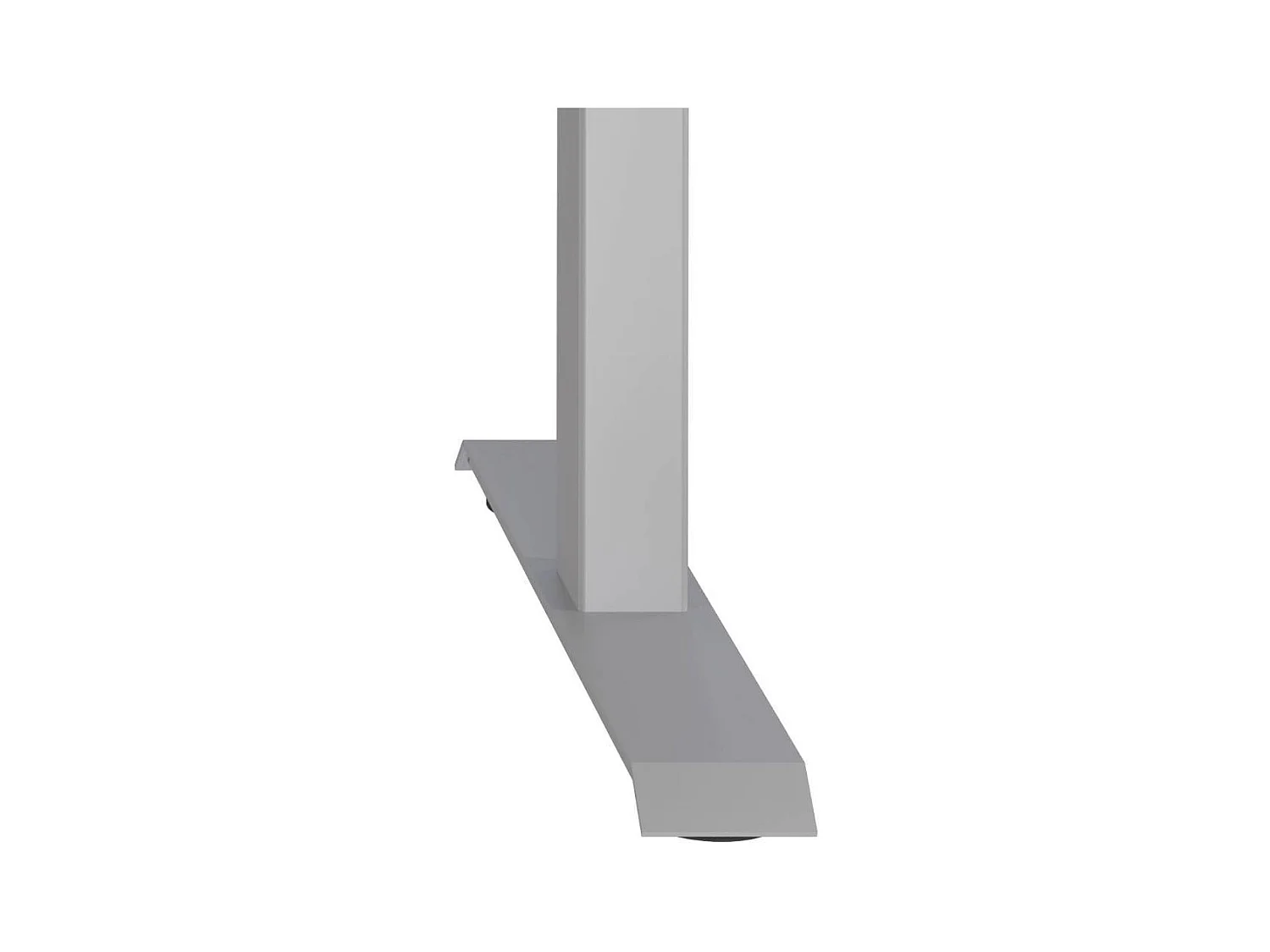 Schreibtisch Höhenverstellbarer Schreibtisch in Silberfarben und Wildeichefarben