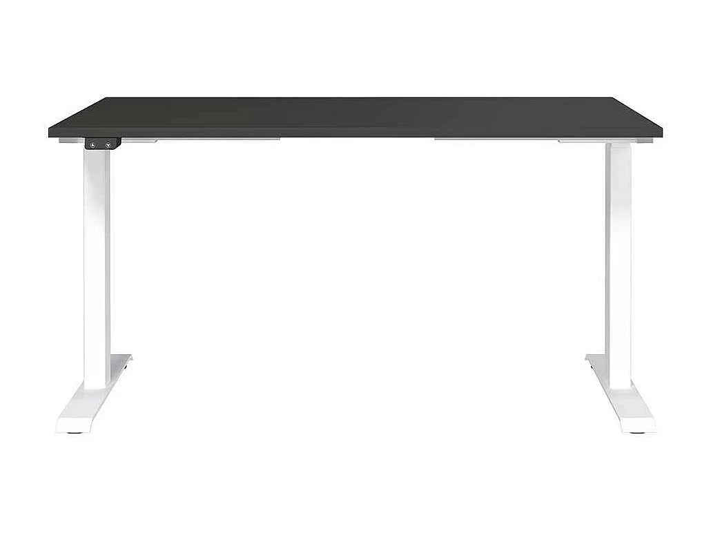 Schreibtisch Höhenverstellbarer Schreibtisch in Weiß und Dunkelgrau