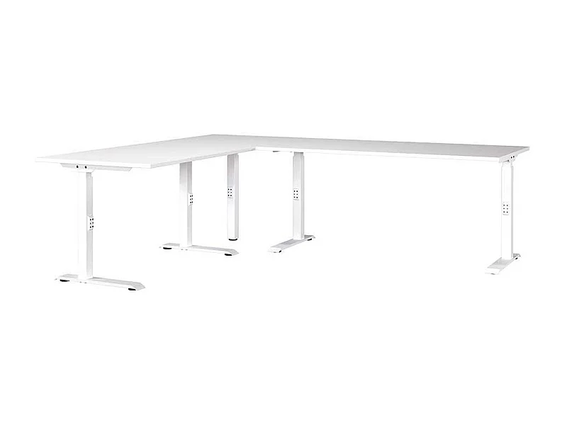 Schreibtisch Computerecktisch höhenverstellbar - Made in Germany
