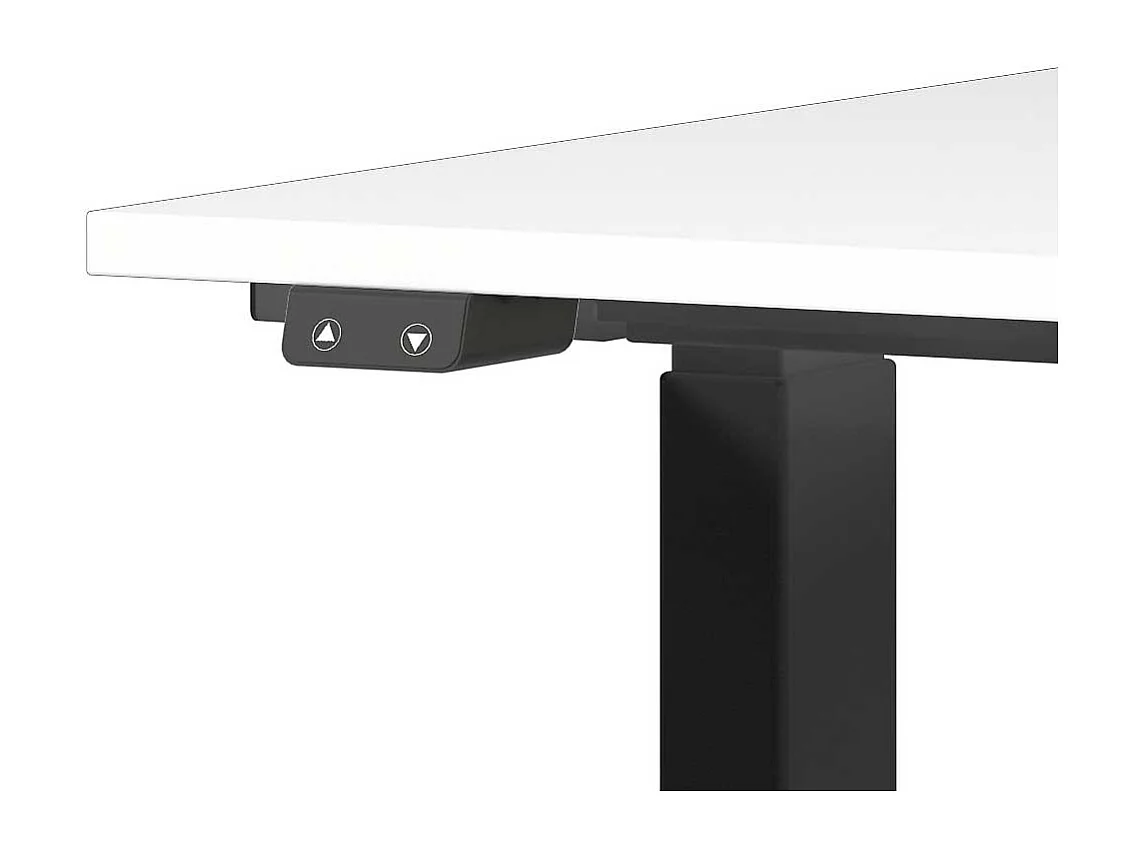 Schreibtisch Büroschreibtisch mit T Gestell und Holzwerkstoff Oberfläche