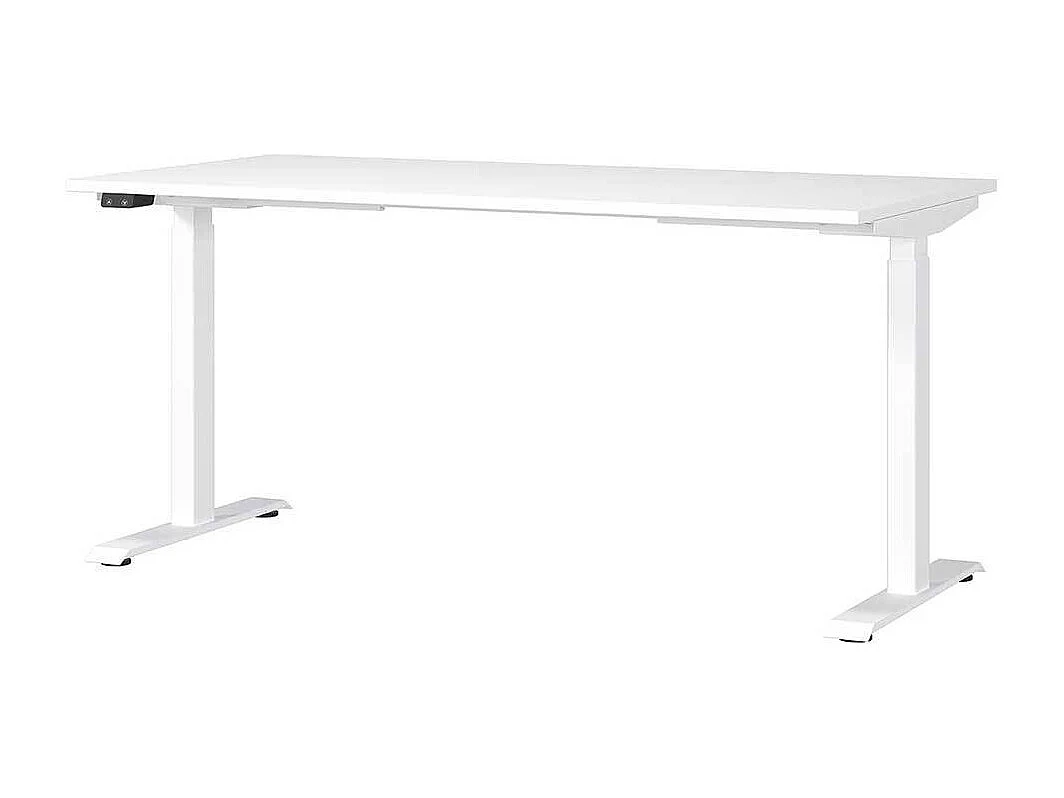 Bürotisch höhenverstellbarer Schreibtisch in modernem Design - Weiß