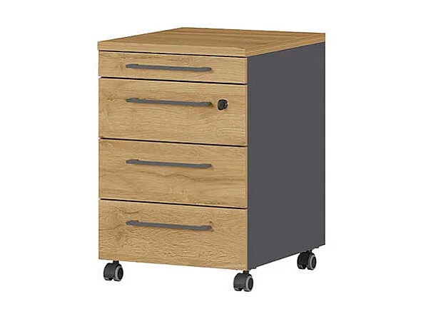 Edv Tisch Höhenverstellbarer Schreibtisch 80 cm tief mit T Gestell (zweiteilig)