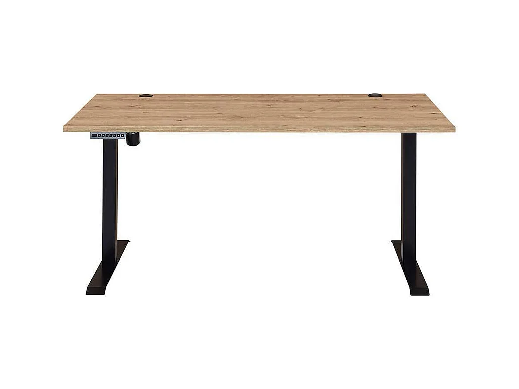 Schreibtisch mit Kabeldurchlass elektrisch höhenverstellbar