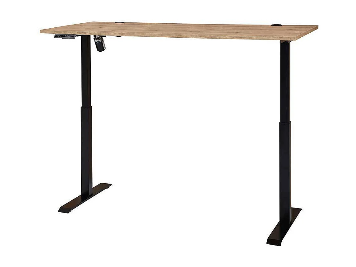 Schreibtisch mit Kabeldurchlass elektrisch höhenverstellbar