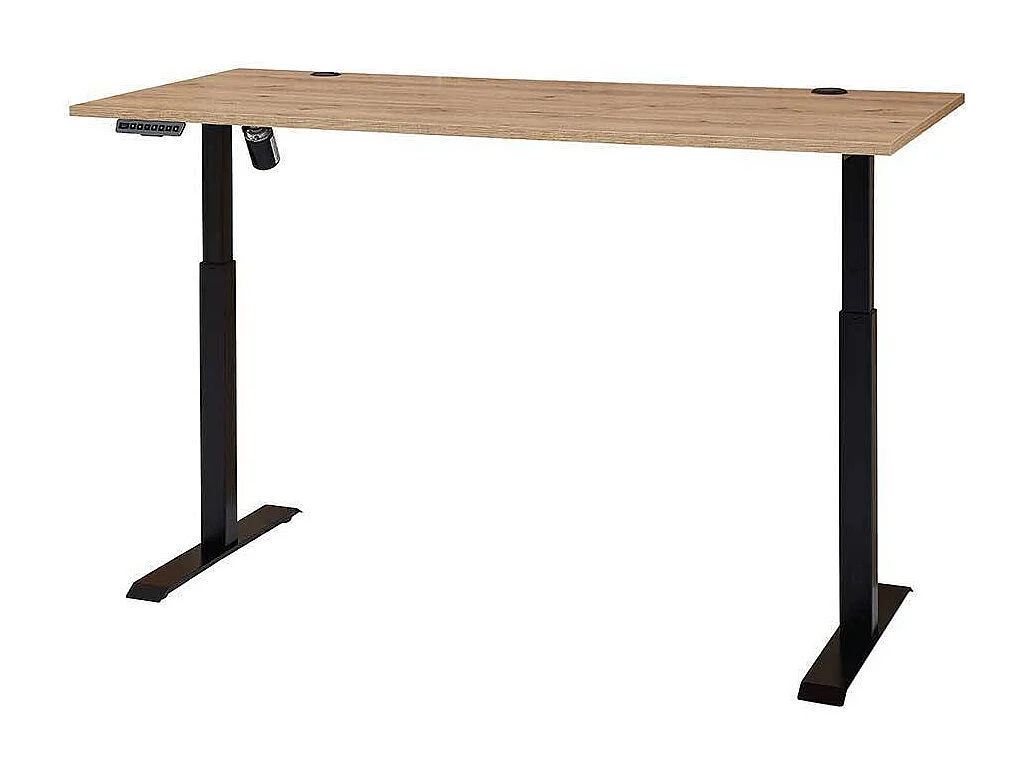 Schreibtisch mit Kabeldurchlass elektrisch höhenverstellbar