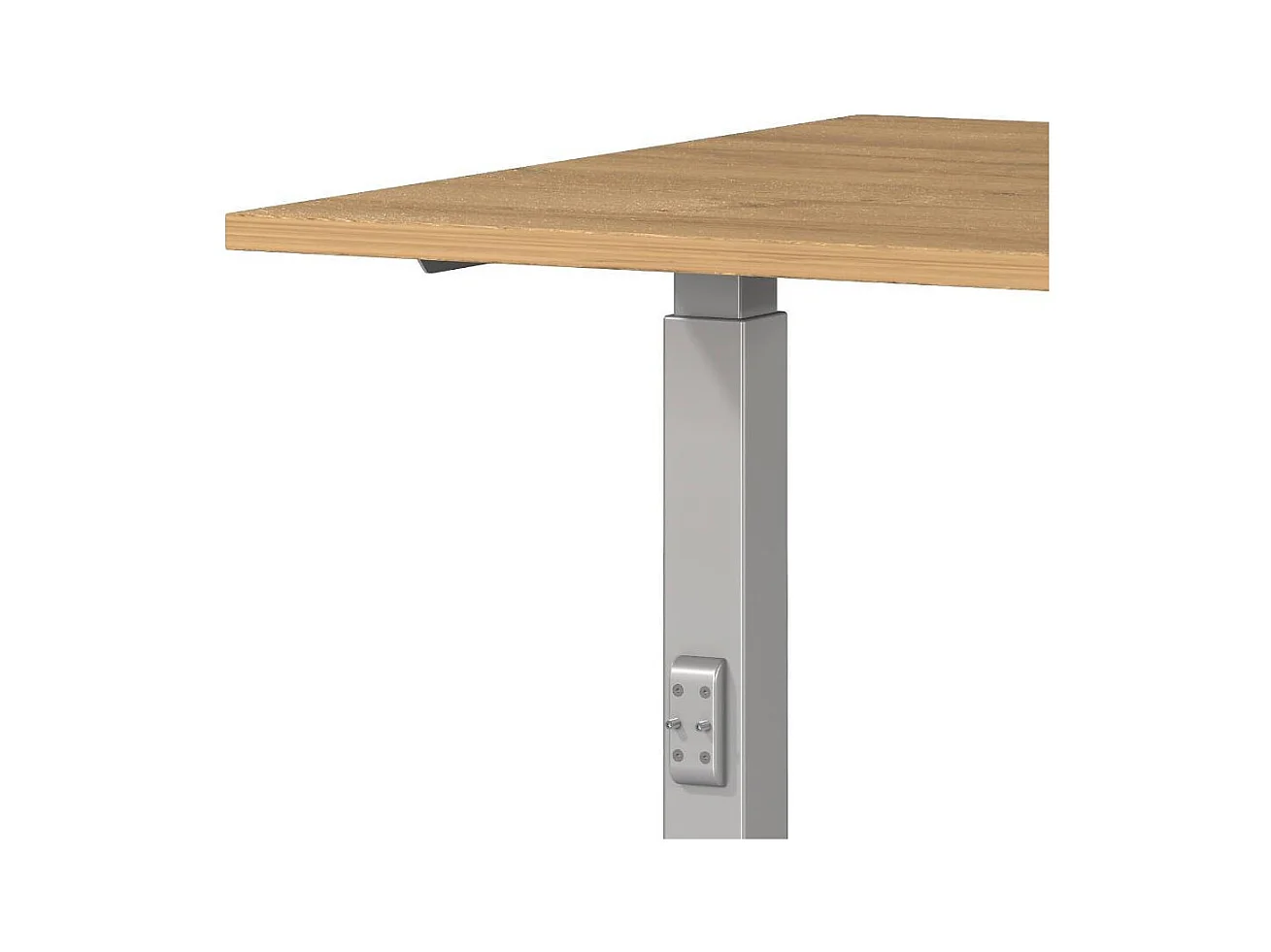 Schreibtisch Bürotisch in Wildeichefarben höhenverstellbar