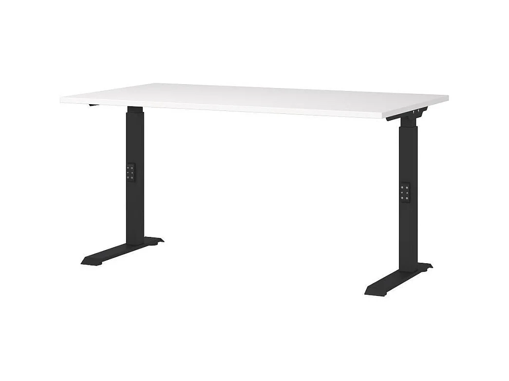 Schreibtisch Bürotisch in Weiß höhenverstellbar