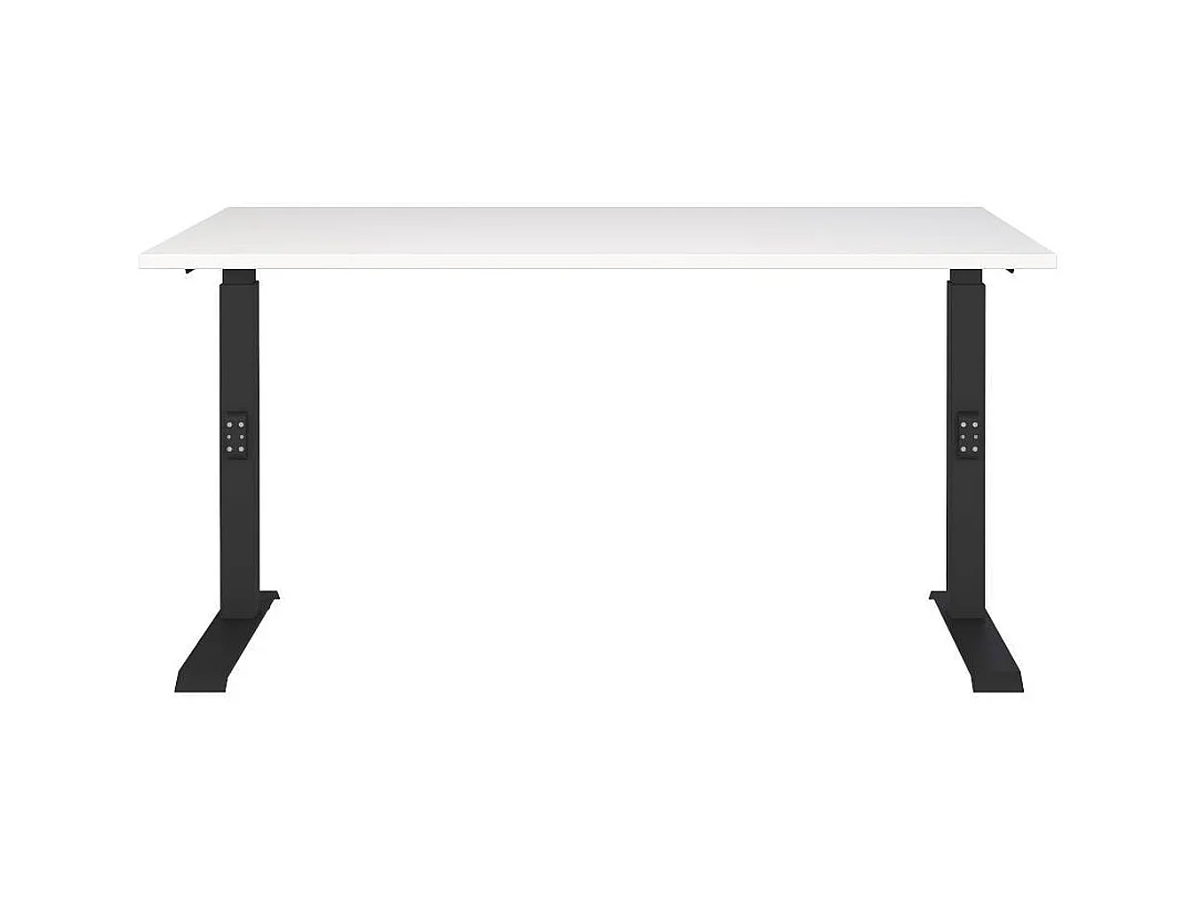 Schreibtisch Bürotisch in Weiß höhenverstellbar