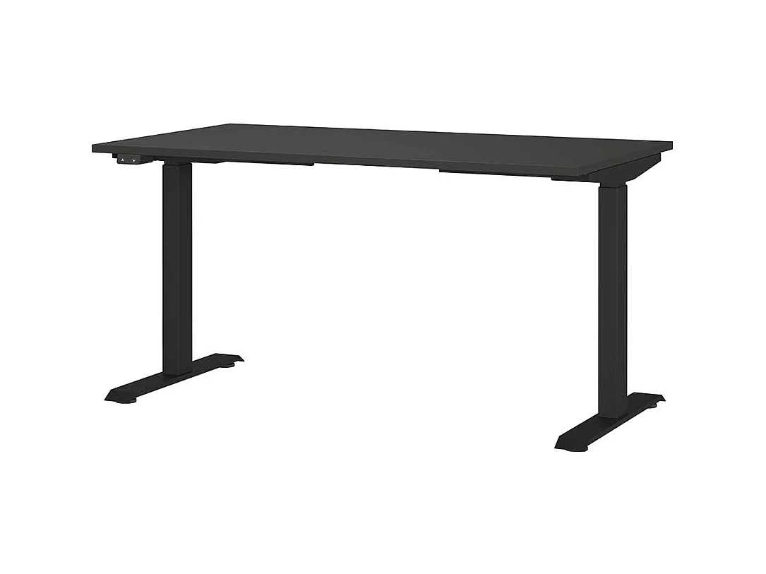 Höhenverstellbarer Schreibtisch Bürotisch 80 cm tief mit Rollcontainer (zweiteilig)