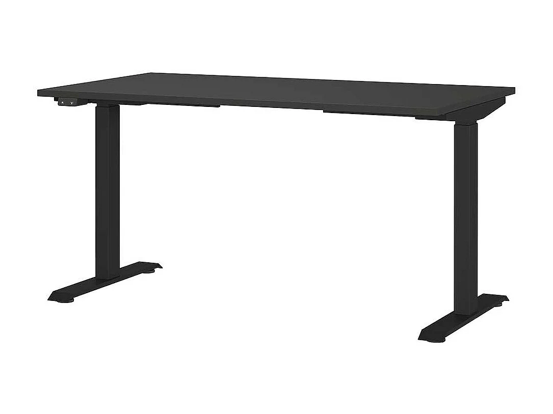 Höhenverstellbarer Schreibtisch Bürotisch 80 cm tief mit Rollcontainer (zweiteilig)