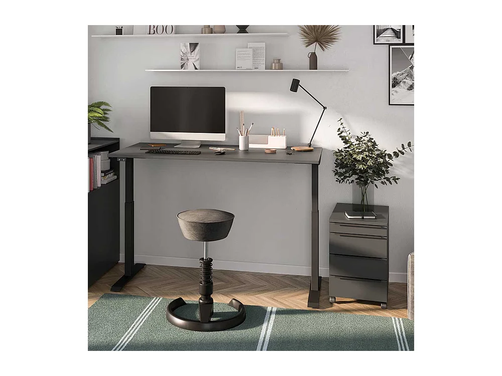 Schreibtisch Bürotisch in modernem Design höhenverstellbar (zweiteilig)