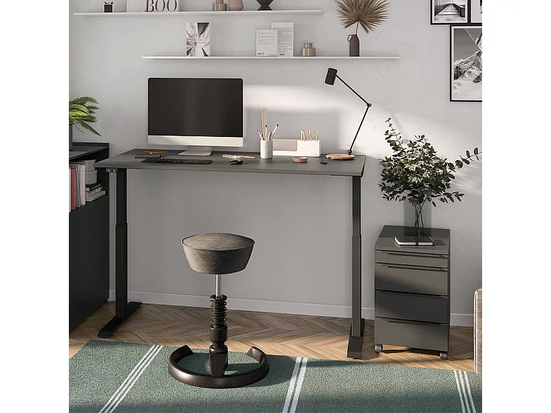 Schreibtisch Bürotisch in modernem Design höhenverstellbar (zweiteilig)