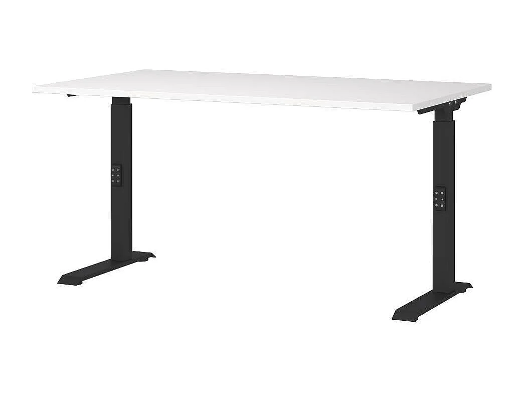 Schreibtisch Bürotisch in Weiß höhenverstellbar