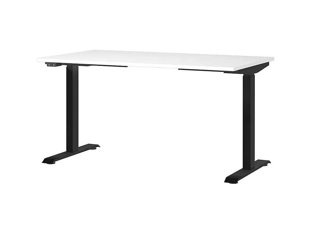 Schreibtisch Büroschreibtisch mit T Gestell und Holzwerkstoff Oberfläche