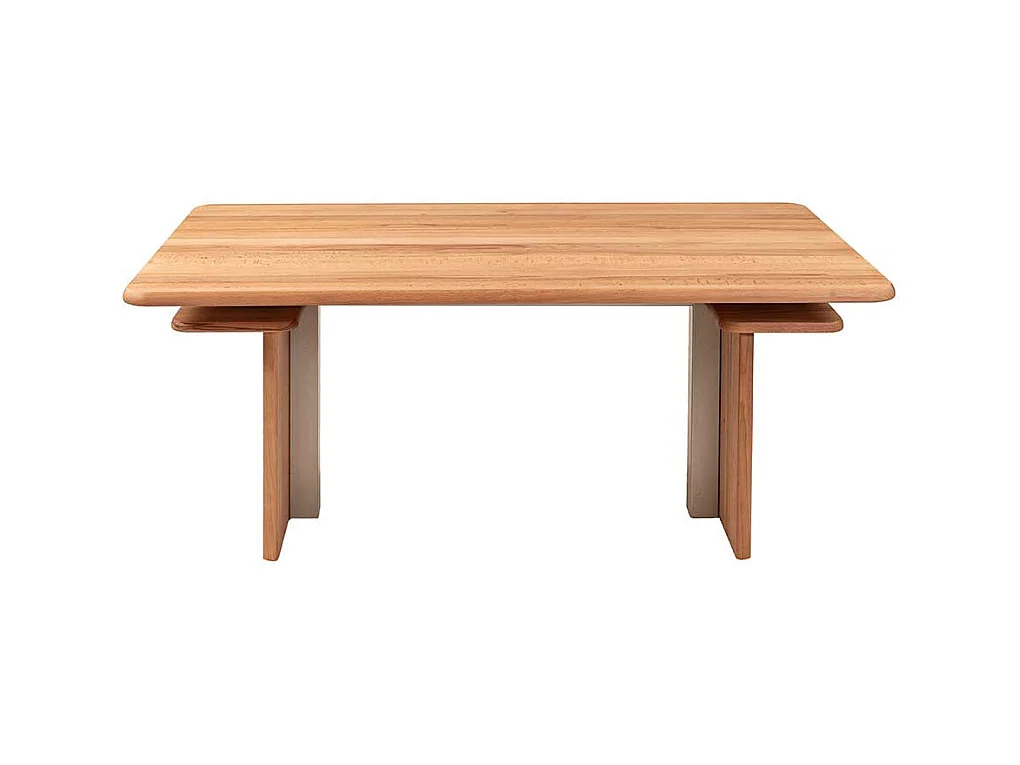 Massiver Multifunktionstisch in Kernbuche höhenverstellbar