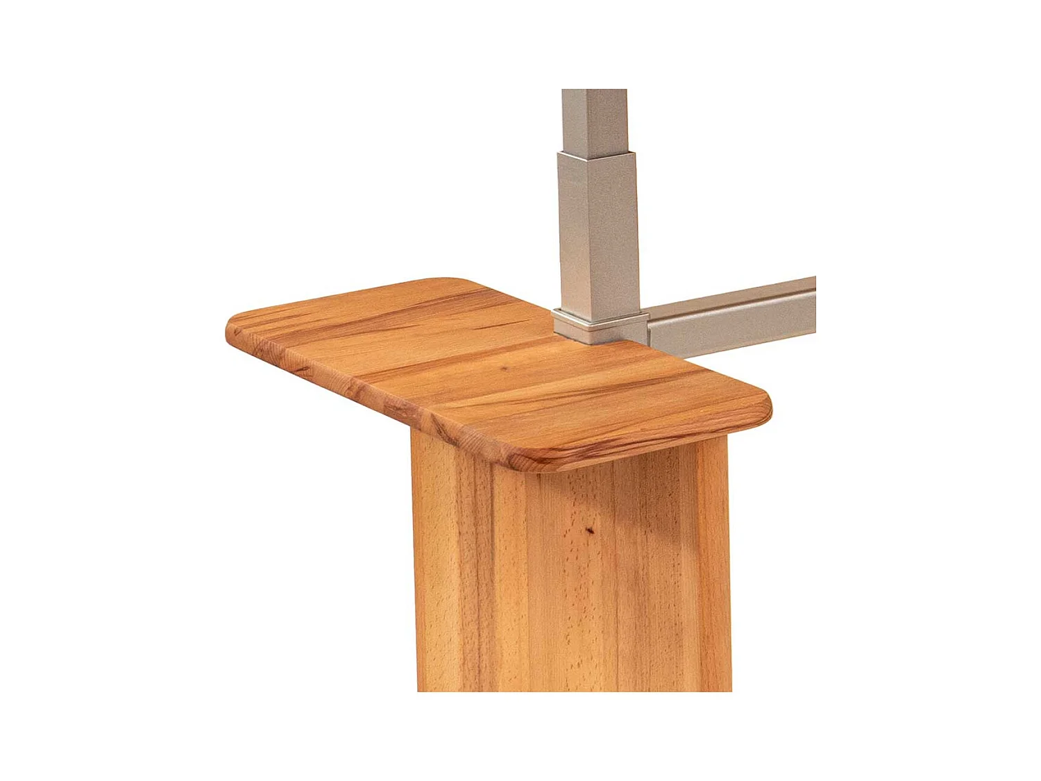 Massiver Multifunktionstisch in Kernbuche höhenverstellbar