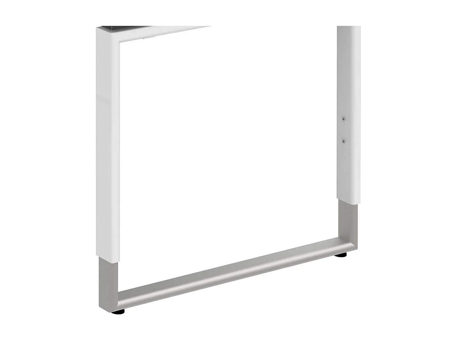 H�henverstellbarer Schreibtisch in L- Form Wei�